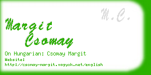 margit csomay business card